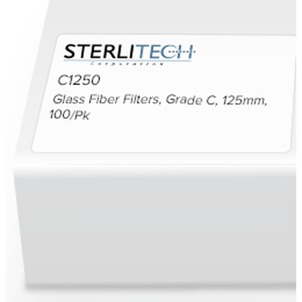 Grade C Borosilicate Glass Microfiber, 125mm, 100/Pk